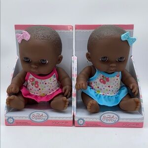 Bundle of 2 My Sweet Baby Lil' Cutesies African American Baby Dolls Black